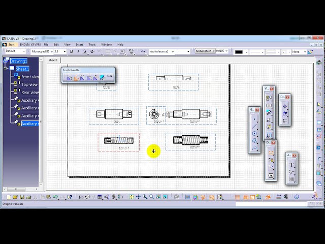 فیلم آموزشی: #CATIA V5 DRAFTING #10 BREAK VIEW #نمای شکسته در catia v5 #نمای شکسته در catia v5 #پیش نویس