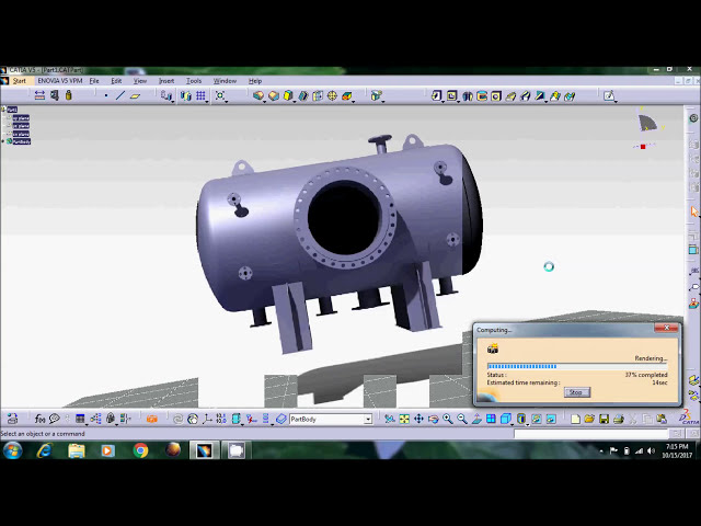 فیلم آموزشی آموزش Catia V5 مخزن تحت فشار در Catia قسمت 1 کشتی