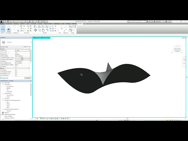 فیلم آموزشی: نحوه ایجاد سایه بادبان در Revit با زیرنویس فارسی