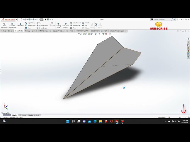 فیلم آموزشی: چگونه یک صفحه کاغذی را با نرم افزار SolidWorks تا کنیم با زیرنویس فارسی