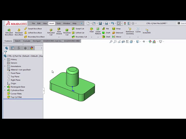 فیلم آموزشی: استفاده از CTRL+Q برای اجبار Regen در SOLIDWORKS