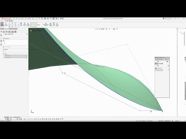 فیلم آموزشی: آموزش Solidworks: قسمت 2. مدل سازی پوسته صندلی گهواره ای Eames فایبرگلاس با زیرنویس فارسی