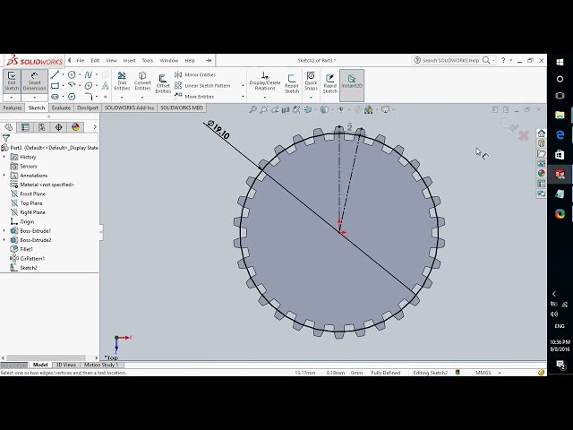 فیلم آموزشی: آموزش Solidworks - طراحی دنده Spur با زیرنویس فارسی