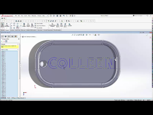 فیلم آموزشی: SOLIDWORKS و Makerbot Tutorials: Personalized Dog Tag - قسمت 2