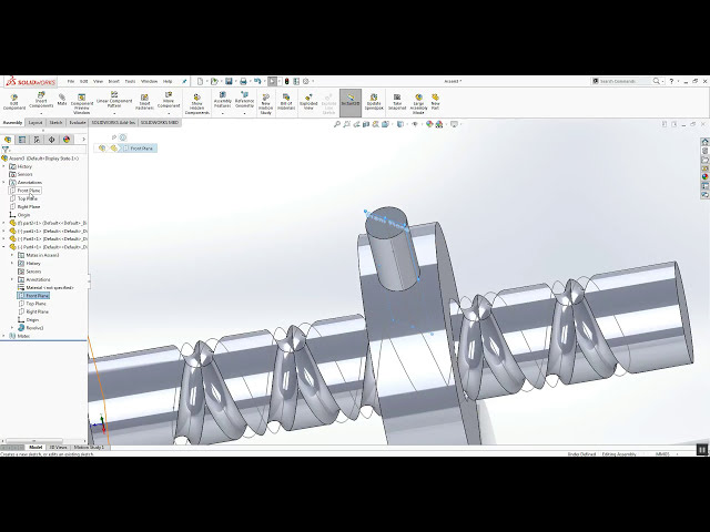 فیلم آموزشی: Solidworks | دوتایی مارپیچ مسیر همسر و انیمیشن