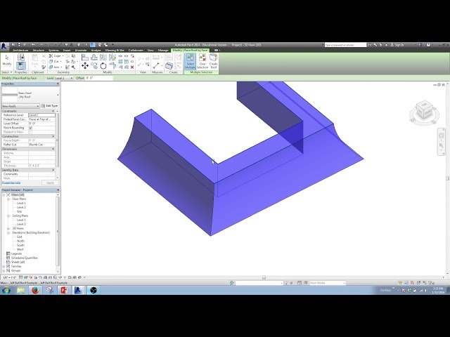 فیلم آموزشی: Revit - جمع کردن سقف منحنی / زنگوله ای شکل با زیرنویس فارسی