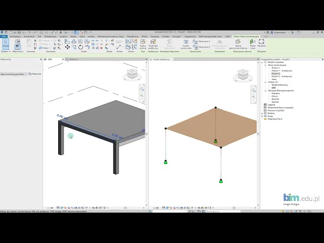 فیلم آموزشی: ساختار REVIT - شماره 1 هندسه و مدل تحلیلی