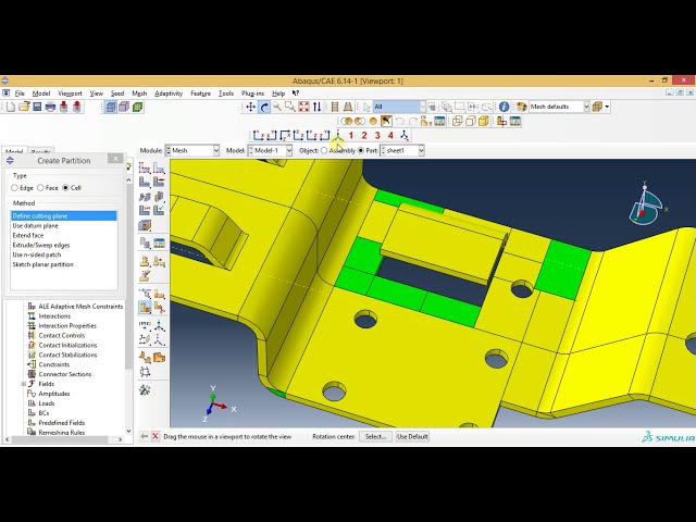 فیلم آموزشی: آموزش مش بندی Abaqus - مش بندی ورق فلزی در Abaqus 6.14