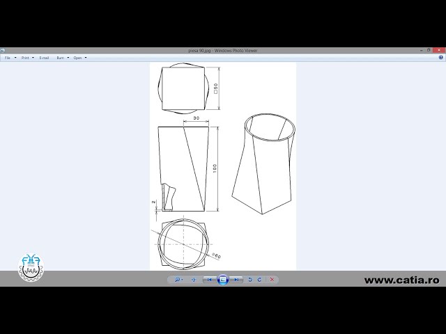 فیلم آموزشی: نحوه ایجاد یک سطح پیچ خورده از مستطیل به دایره با استفاده از طراحی CATIA v5 Generative Surface