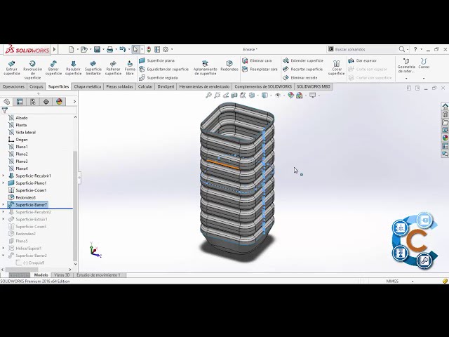 فیلم آموزشی: SolidWorks سطحی مانع با زیرنویس فارسی