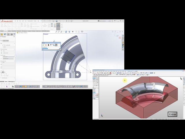 فیلم آموزشی: مهر زنی: Solidworks / KeyCreator (ابزار درگیر)