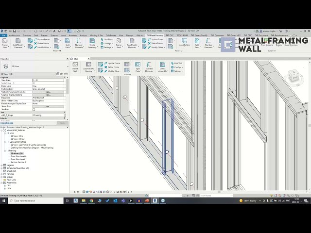 فیلم آموزشی: قاب بندی فولادی با نور سنج سریع در Revit: از طراحی تا صادرات CNC با زیرنویس فارسی