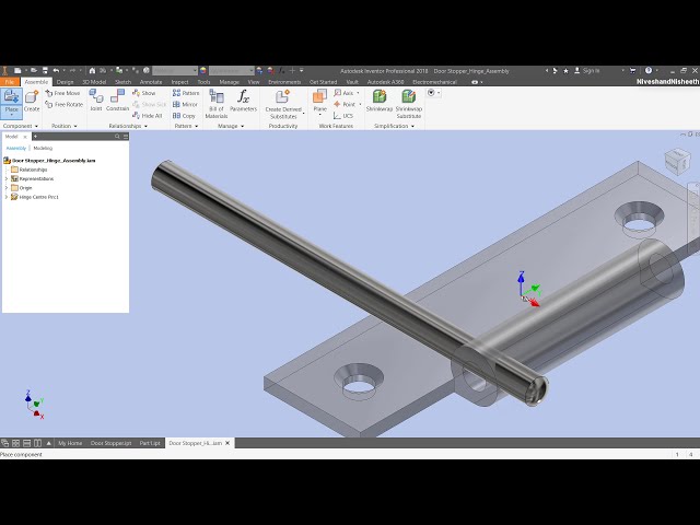 فیلم آموزشی: درب درب || آموزش Autodesk Inventor