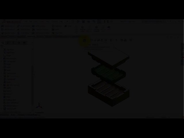 فیلم آموزشی: ⚡ آموزش SOLIDWORKS || ابزار قالب || یک قالب برای محفظه صابون طراحی کنید.