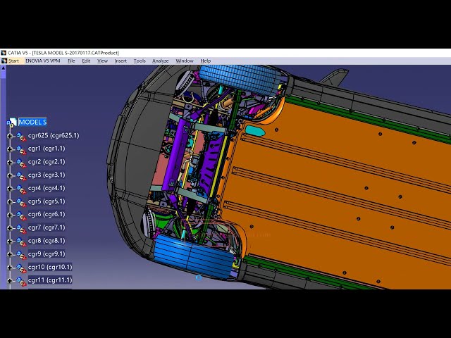 فیلم آموزشی: TESLA MODEL-S در CATIA