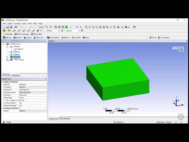 فیلم آموزشی: مقدمه ای بر ANSYS (بخش دوم): ایجاد اولین مدل سه بعدی خود با زیرنویس فارسی