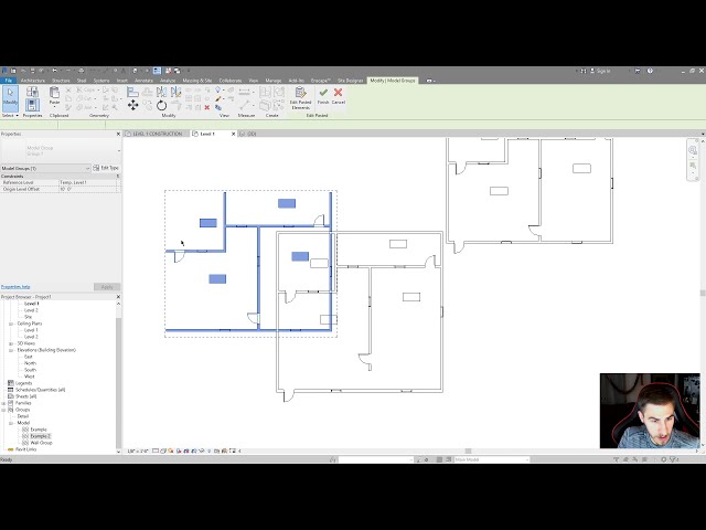 فیلم آموزشی: نحوه استفاده از گروه های مدل - قسمت 1| Revit 2020 با زیرنویس فارسی