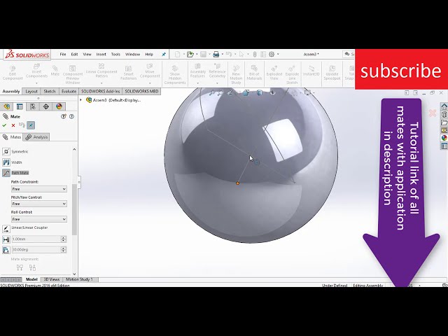 فیلم آموزشی: All Advanced mate in solidworks توضیح داد