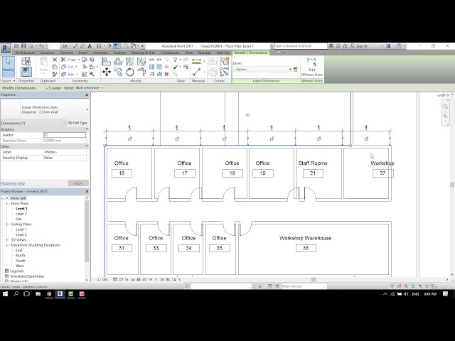 فیلم آموزشی: آموزش نحوه تقسیم دیوارها به طور مساوی در Revit