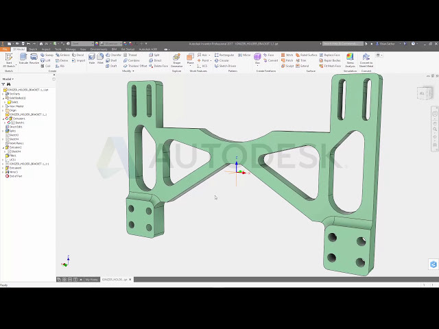 فیلم آموزشی: آموزش سازنده شکل Autodesk Inventor 2017 با زیرنویس فارسی