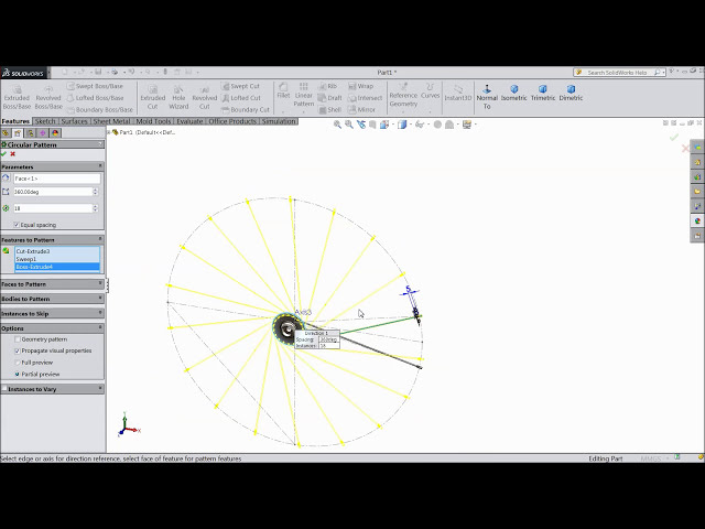 فیلم آموزشی: آموزش SolidWorks پره های چرخ دوچرخه با زیرنویس فارسی