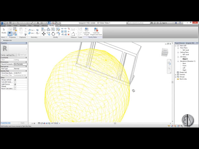 فیلم آموزشی: آموزش Tilting Light Family در Revit