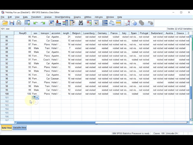 فیلم آموزشی: S01E04-1-4 مبانی SPSS - شماره گذاری موارد به عنوان متغیر (شناسه پاسخگو) با زیرنویس فارسی