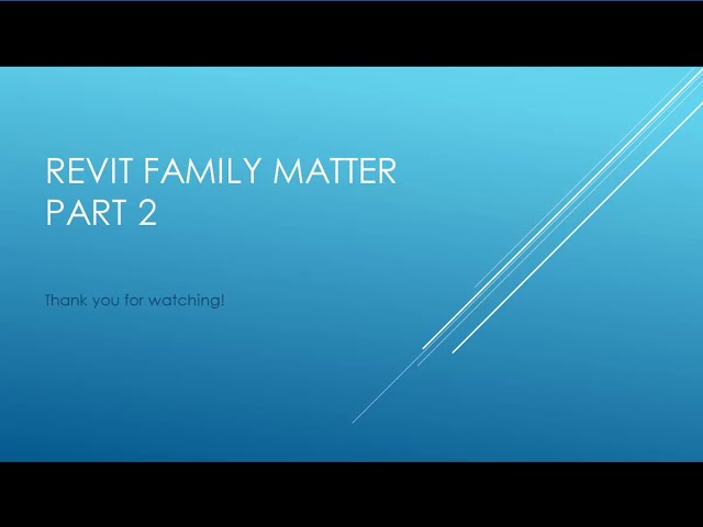 فیلم آموزشی: Revit Family Matter قسمت 2: ایجاد فرم ها با زیرنویس فارسی