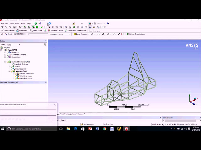 فیلم آموزشی: تجزیه و تحلیل ضربه از جلو در Ansys 16.0 | فرمول sae supra | انتخاب مواد در Ansys با زیرنویس فارسی