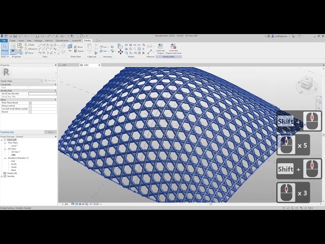 فیلم آموزشی: Revit Tutorial (روز 80) - توده با الگوی پانل پرده