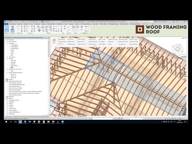 فیلم آموزشی: قاب بندی خودکار تیرهای چوبی و فولادی در Revit با زیرنویس فارسی