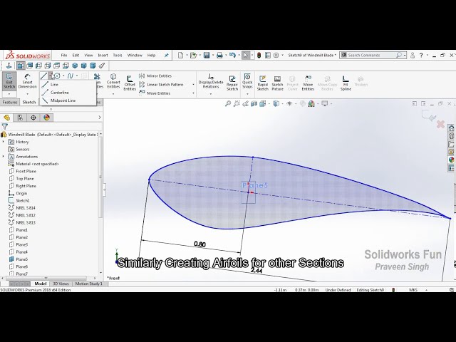 فیلم آموزشی: طراحی تیغه توربین بادی محور افقی (مدل) در Solidworks