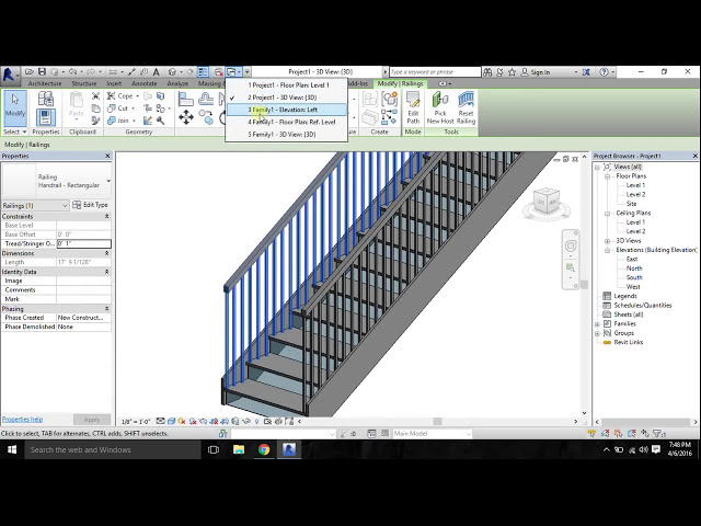 فیلم آموزشی: ایجاد پله تصادفی و نرده پله در Revit Architecture با زیرنویس فارسی