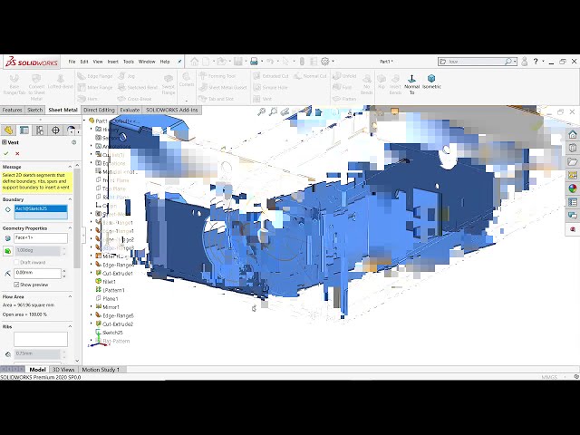 فیلم آموزشی: پوشش CPU در ورق فلزی Solidworks