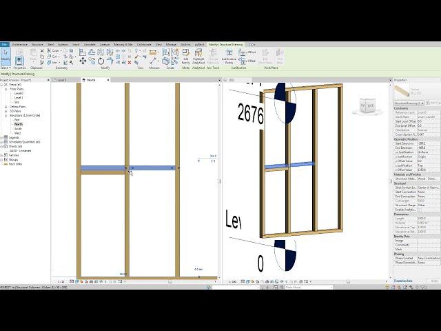 فیلم آموزشی: مدل سازی قاب چوبی Revit از ابتدا با زیرنویس فارسی