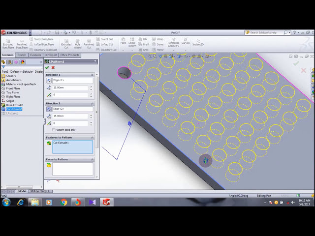 فیلم آموزشی: آموزش ویژگی الگوی خطی SolidWorks _ آموزش SolidWorks برای مبتدیان با زیرنویس فارسی