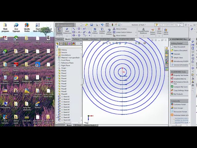 فیلم آموزشی: تیغه توربین بادی در Solidworks Part1