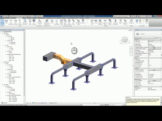 فیلم آموزشی: Revit HVAC - سیستم کانال کشی - نحوه راهنمایی با زیرنویس فارسی