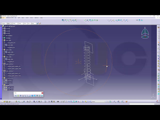 فیلم آموزشی: فنر کش - Zugfeder PART 1 - آموزش Catia v5 - طراحی قطعه با زیرنویس فارسی