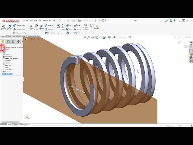 فیلم آموزشی: در SOLIDWORKS 2021 یک Pitch Spring متغیر ایجاد کنید با زیرنویس فارسی