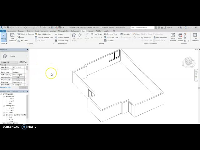 فیلم آموزشی: Revit بین نماهای 2D/3D و بازیابی برگه ها جابجا می شود با زیرنویس فارسی