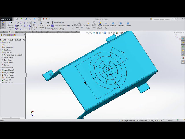 فیلم آموزشی: دریچه آموزشی ورق فلزی Solidworks با زیرنویس فارسی