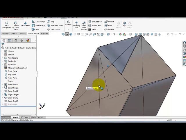 فیلم آموزشی: 159 آموزش Sheet Metal SolidWorks: Cross-Break، دلیل، مثال های واقعی، تک و چند چهره با زیرنویس فارسی