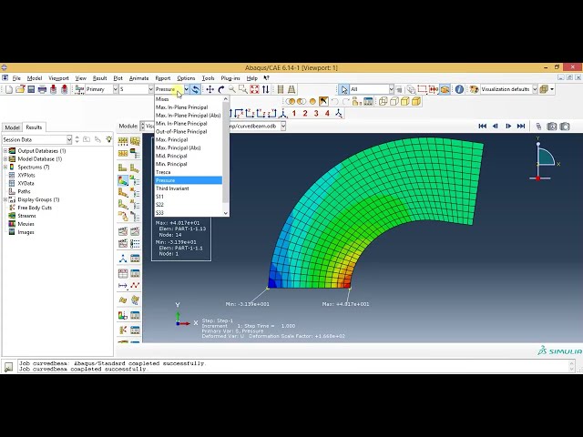 فیلم آموزشی: فیلم های آموزشی Abaqus - نحوه انجام آنالیز استاتیکی یک پرتو منحنی در Abaqus