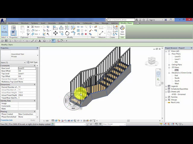 فیلم آموزشی: ماژول 4: واحد 13: Revit Architecture: Stair by Sketch با زیرنویس فارسی