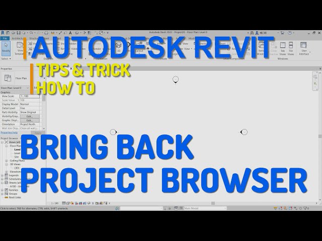 فیلم آموزشی: Autodesk Revit چگونه مرورگر پروژه را بازگردانیم با زیرنویس فارسی