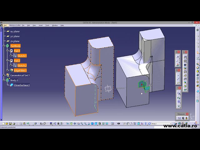 فیلم آموزشی: یک سطح فیله پیچیده را با استفاده از طراحی شکل مولد CATIA ساده کنید