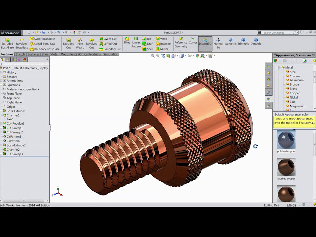 فیلم آموزشی: نحوه فعال سازی Realview در Solidworks | آموزش Solidworks با زیرنویس فارسی