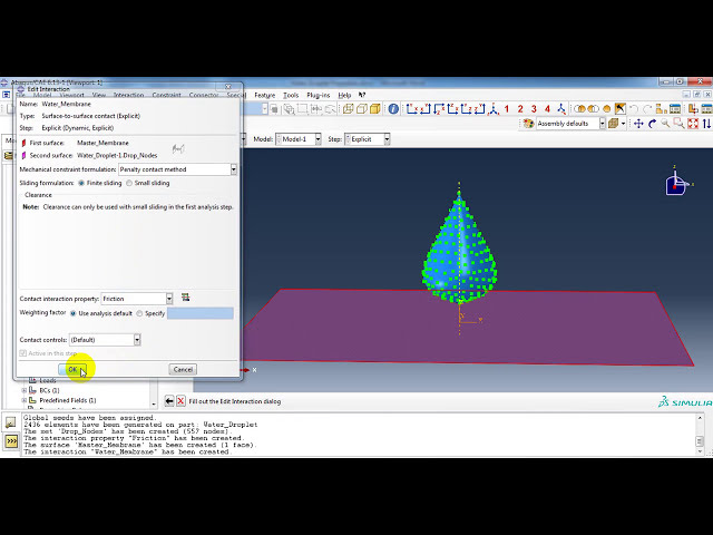 فیلم آموزشی: تاثیرات قطرات آب بر روی صفحه غشایی در شبیه سازی توسط Abaqus