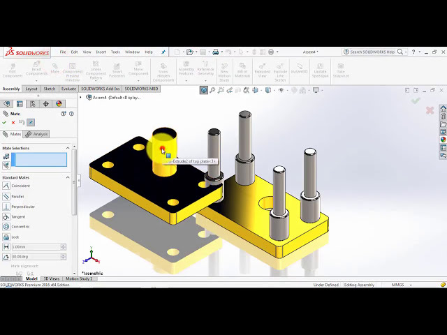 فیلم آموزشی: ⚡ آموزش SOLIDWORKS #10 || طراحی و مونتاژ مجموعه ابزار پرس.